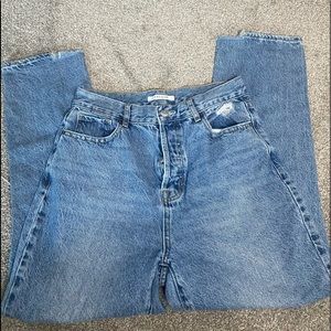 pacsun distressed high rise straight leg size 28 jeans